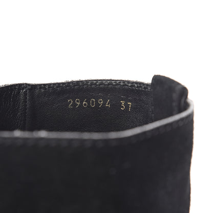 Gucci Suede Interlocking G Boots 37 Black 5 of 7