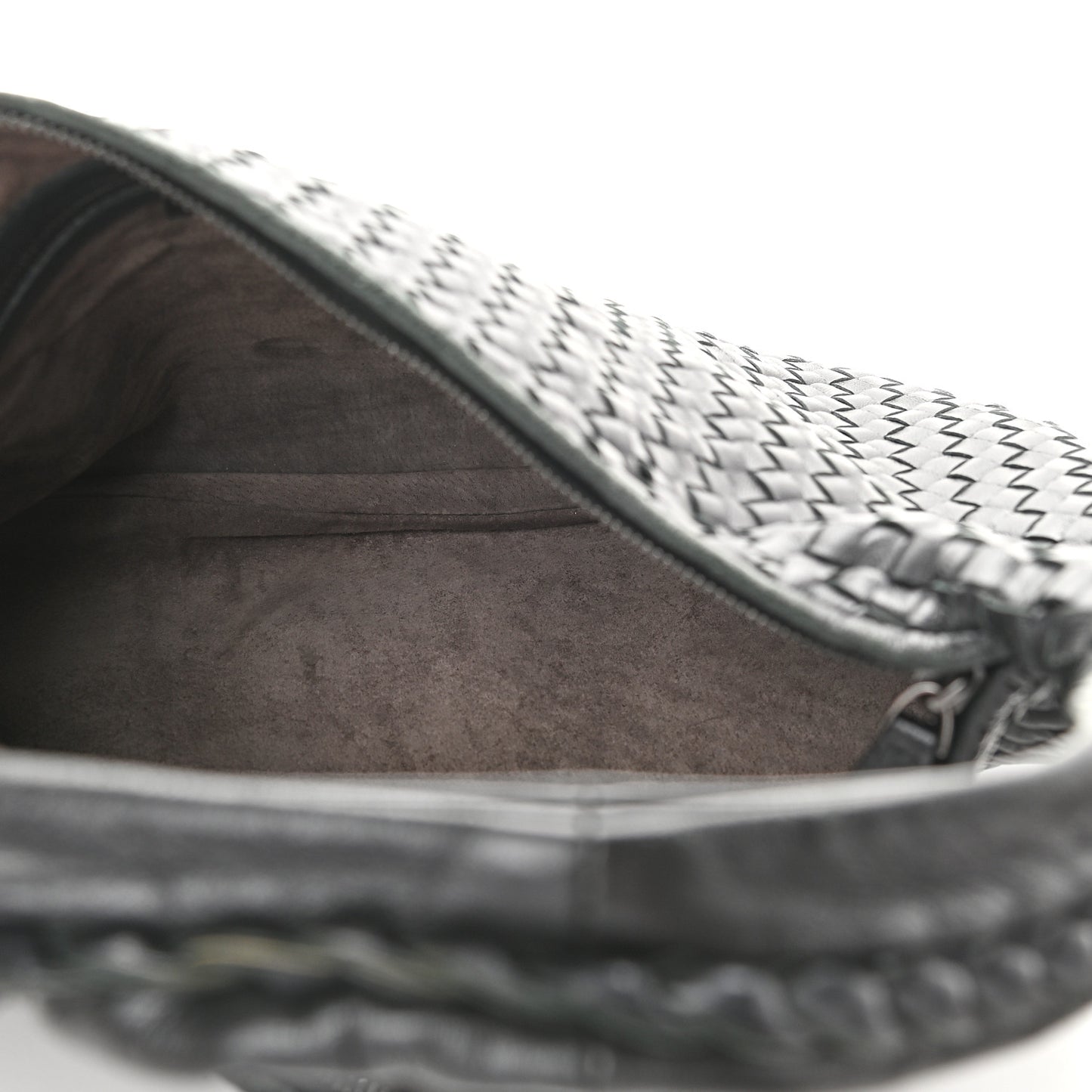 Nappa Intrecciato Large Veneta Hobo Black