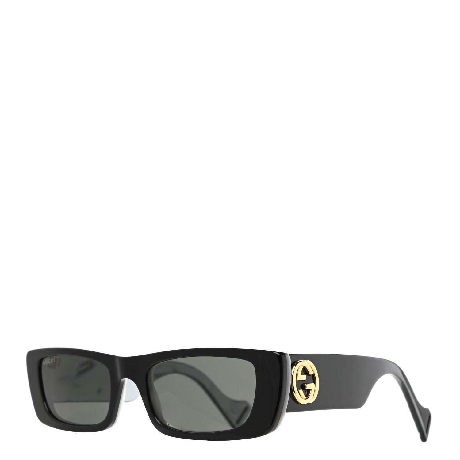 Gucci Acetate Rectangular Sunglasses GG0516S Black 1 of 8