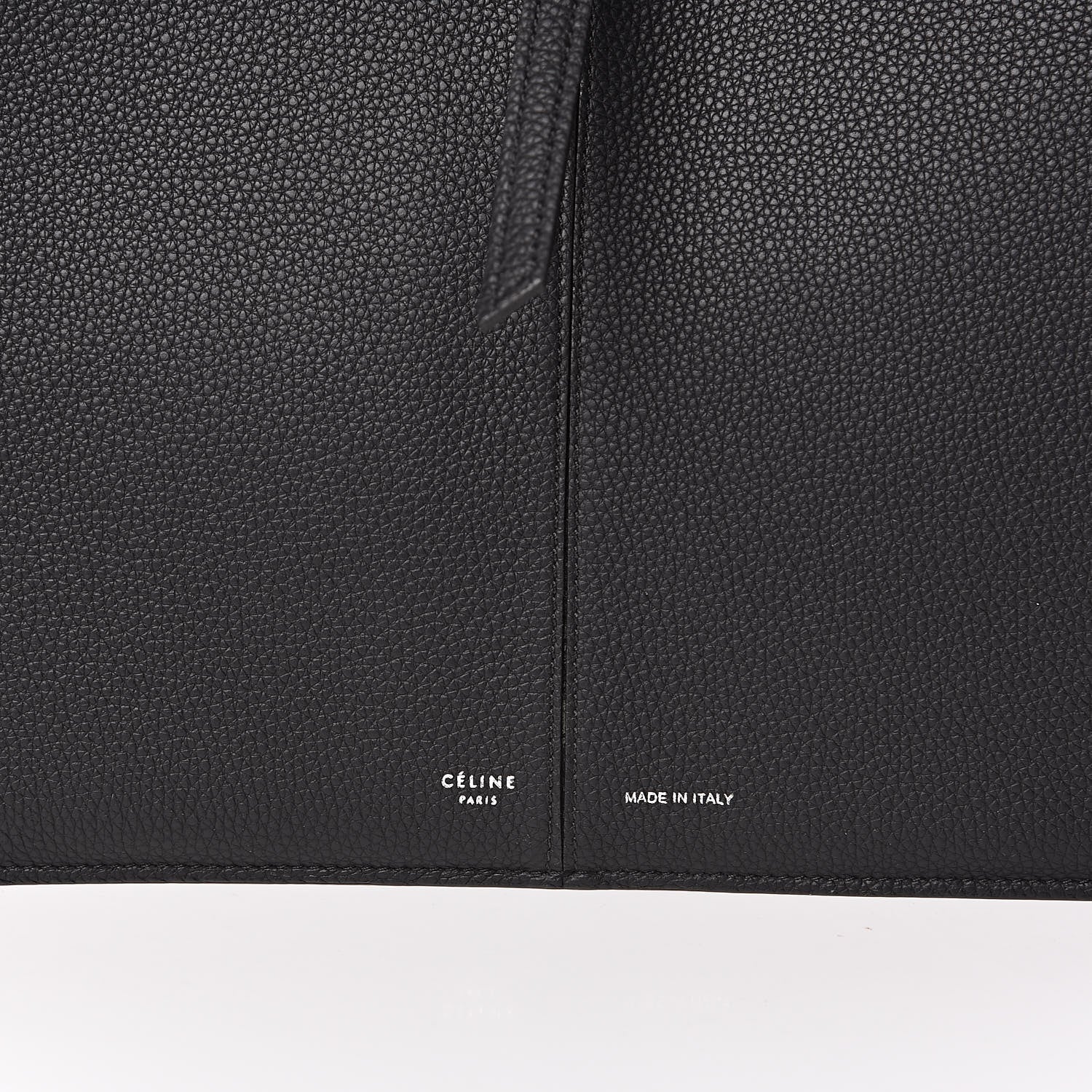 Celine Baby Grained Calfskin Small Tri-Fold Bag Black 6 of 9