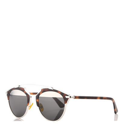 Christian Dior So Real Sunglasses Palladium Havana 1 of 8