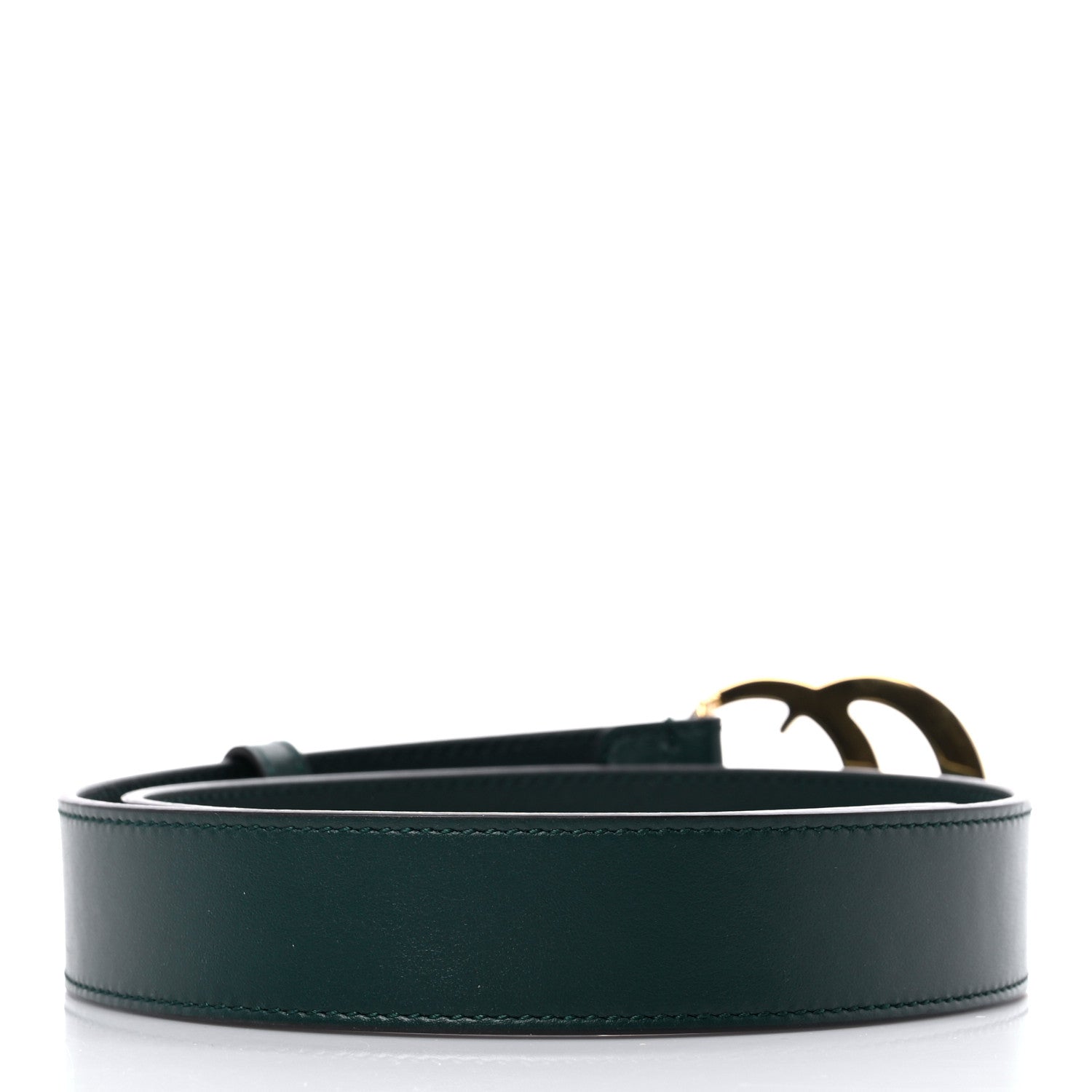 Gucci Plutone Calfskin Double G 30mm Belt 70 28 Verde 2 of 5