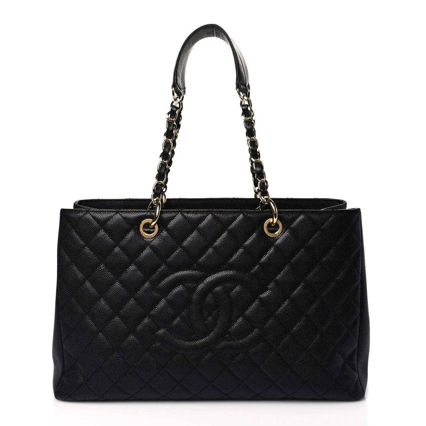 Caviar Quilted XL Grand Shopping Tote GST Black