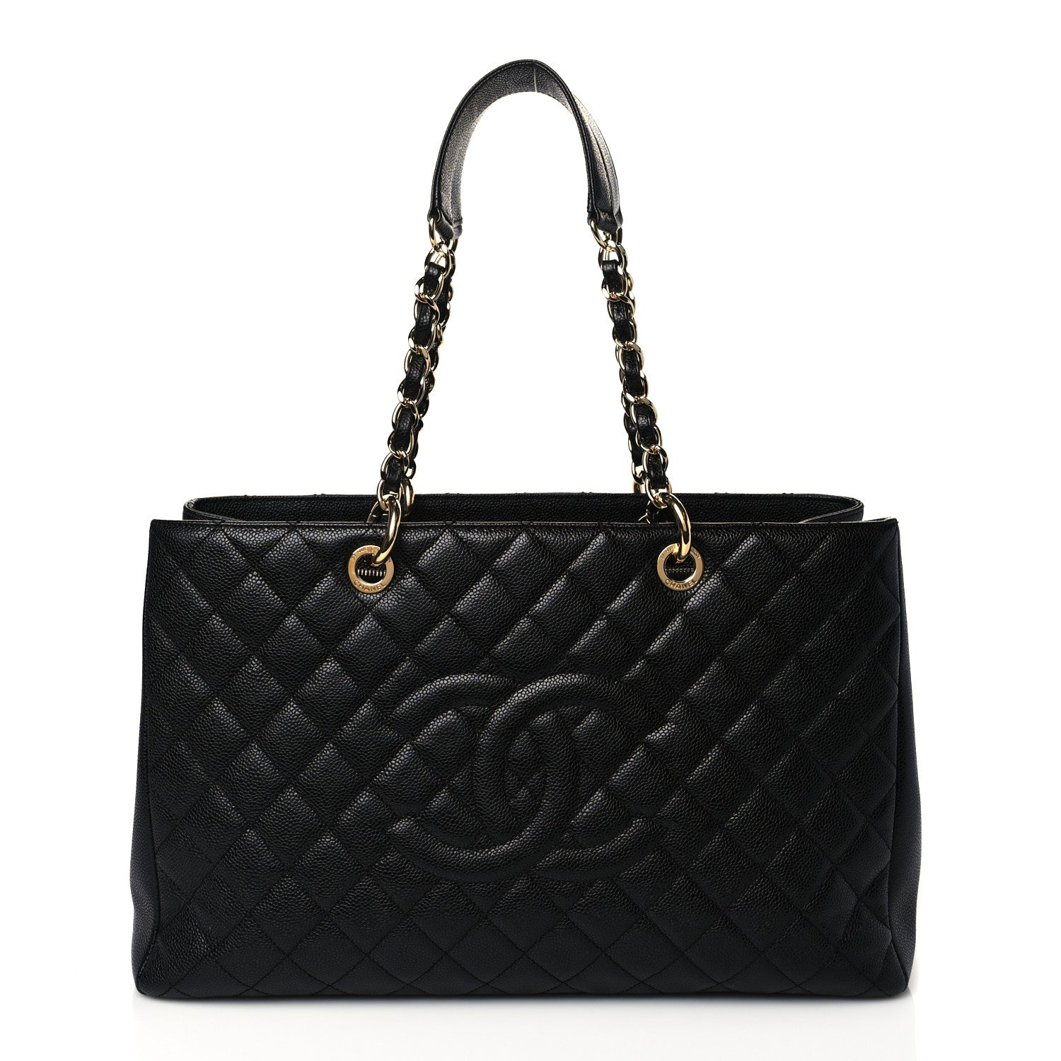 Chanel Caviar Quilted XL Grand Shopping Tote GST Black 1 of 11