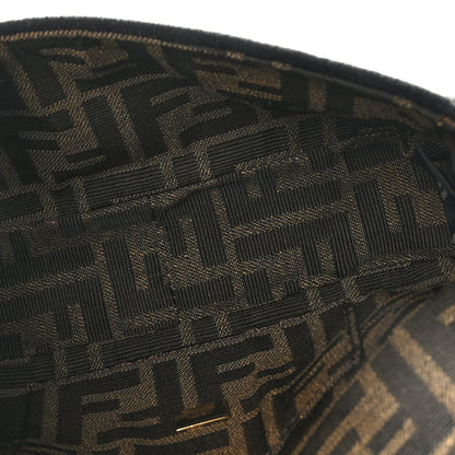 Fendi Fabric Jacquard FF 1974 Mini Baguette Tobacco Moro Black 5 of 8
