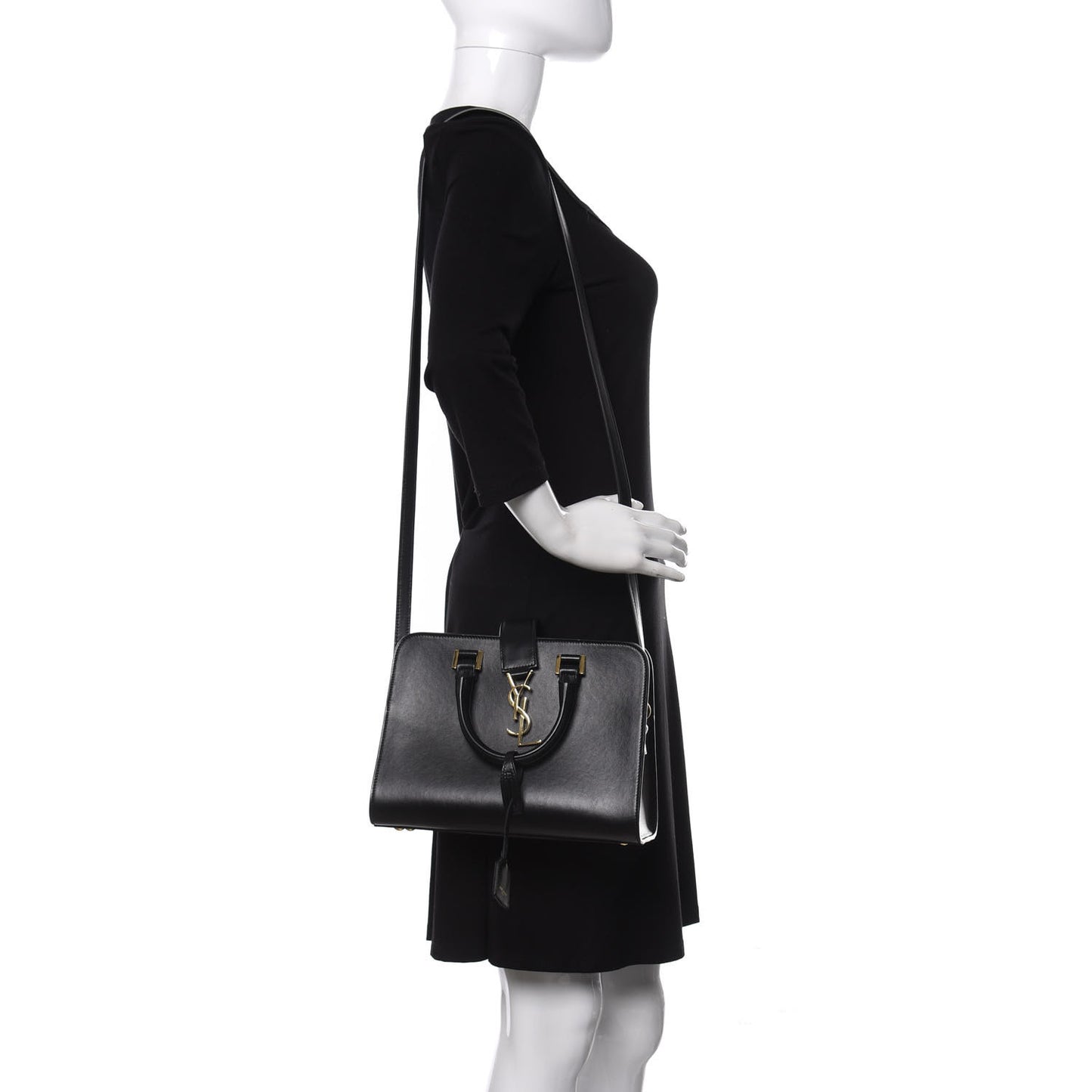 Calfskin Monogram Baby Cabas Black