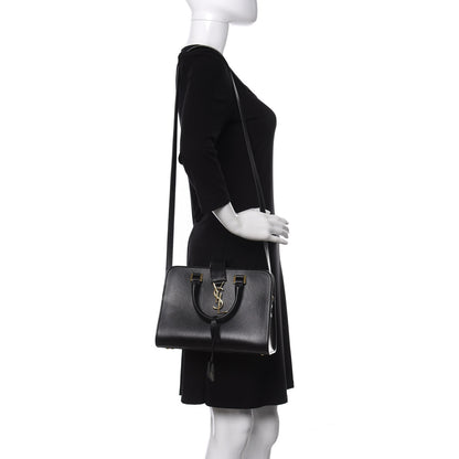 Saint Laurent Calfskin Monogram Baby Cabas Black 2 of 11