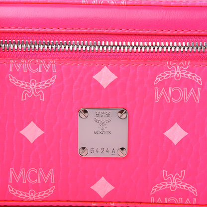 MCM Visetos Vanity Case Neon Pink 9 of 9
