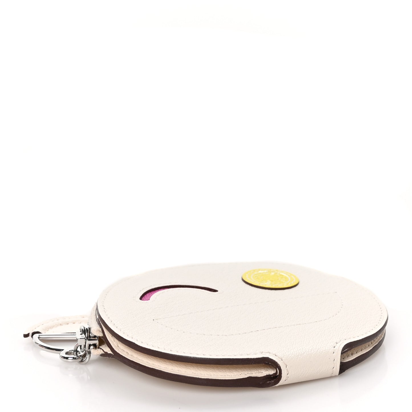 Chevre Mysore In-The-Loop Wink Card Holder Nata Rose Pourpre Jaune Citron