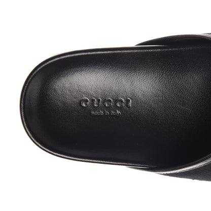 Gucci Softy Velvet Malaga Kid Bee Star Embroidered Womens Horsebit River Slippers 37 Black 6 of 10