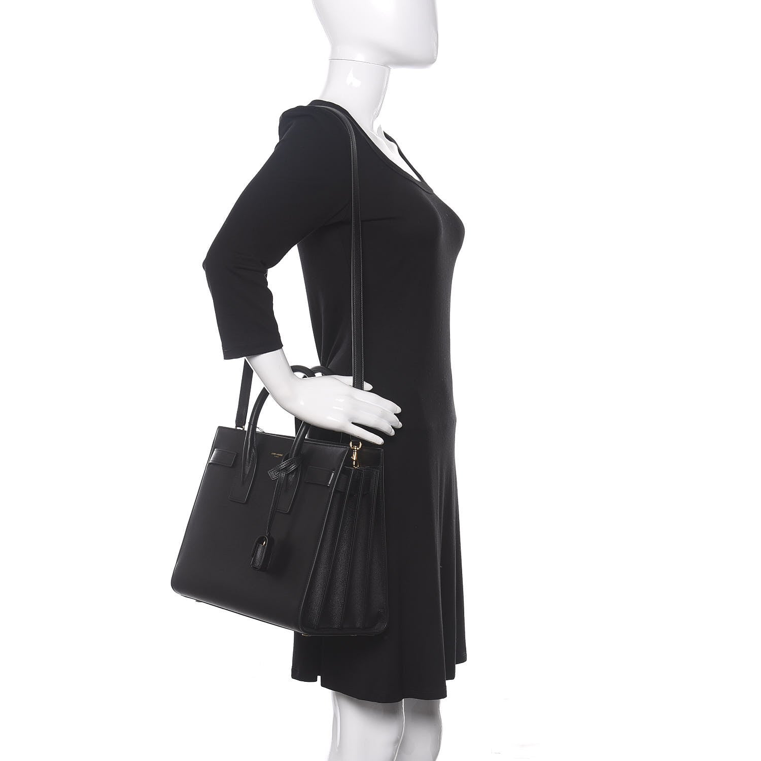 Saint Laurent Calfskin Small Sac De Jour Black 2 of 12