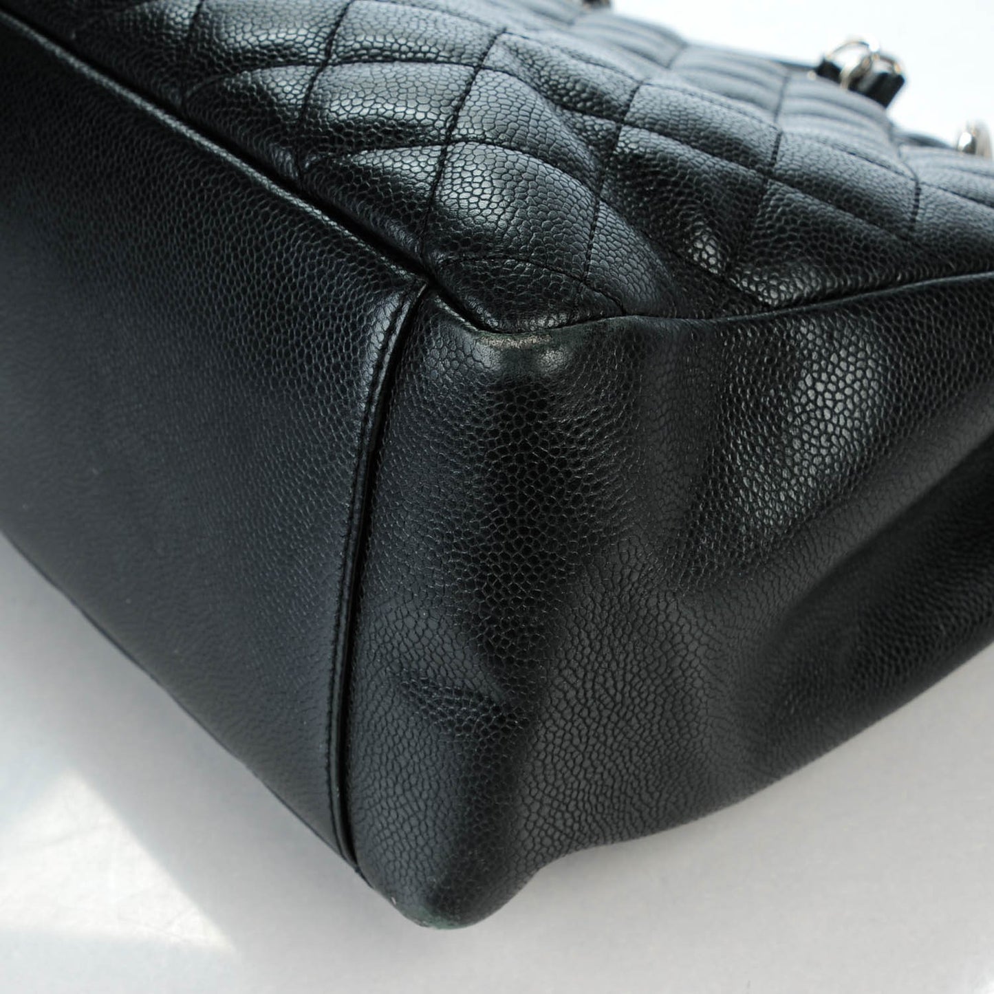 Caviar Quilted Grand Shopping Tote GST Black
