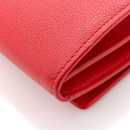 Burberry Calfskin Logo Hazelmere Wallet With Detachable Strap Red 13 of 13