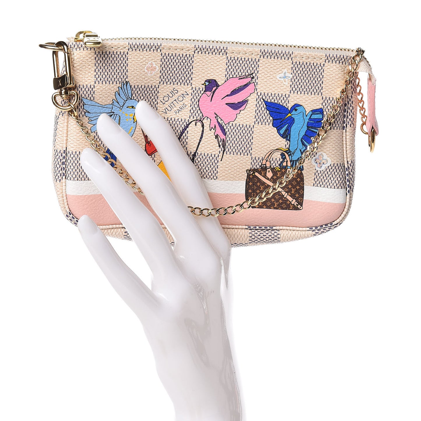 Damier Azur 2018 Christmas Animation Mini Pochette Accessories