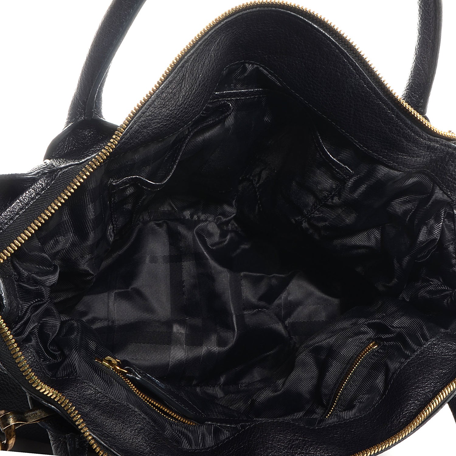 Burberry Buffalo Leather East West Tote Black 6 of 11