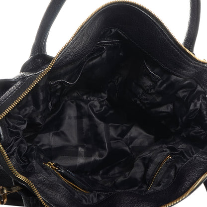 Burberry Buffalo Leather East West Tote Black 6 of 11