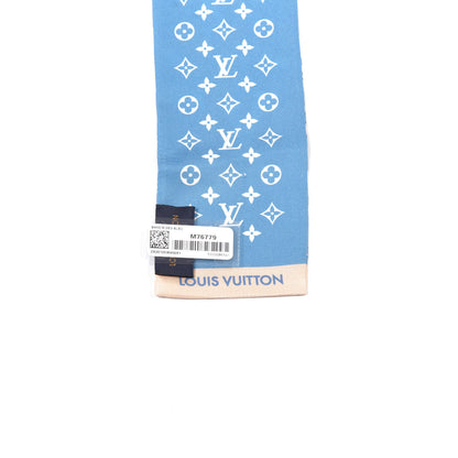 Louis Vuitton Silk Monogram Gradient By The Pool Bandeau Blue 2 of 5