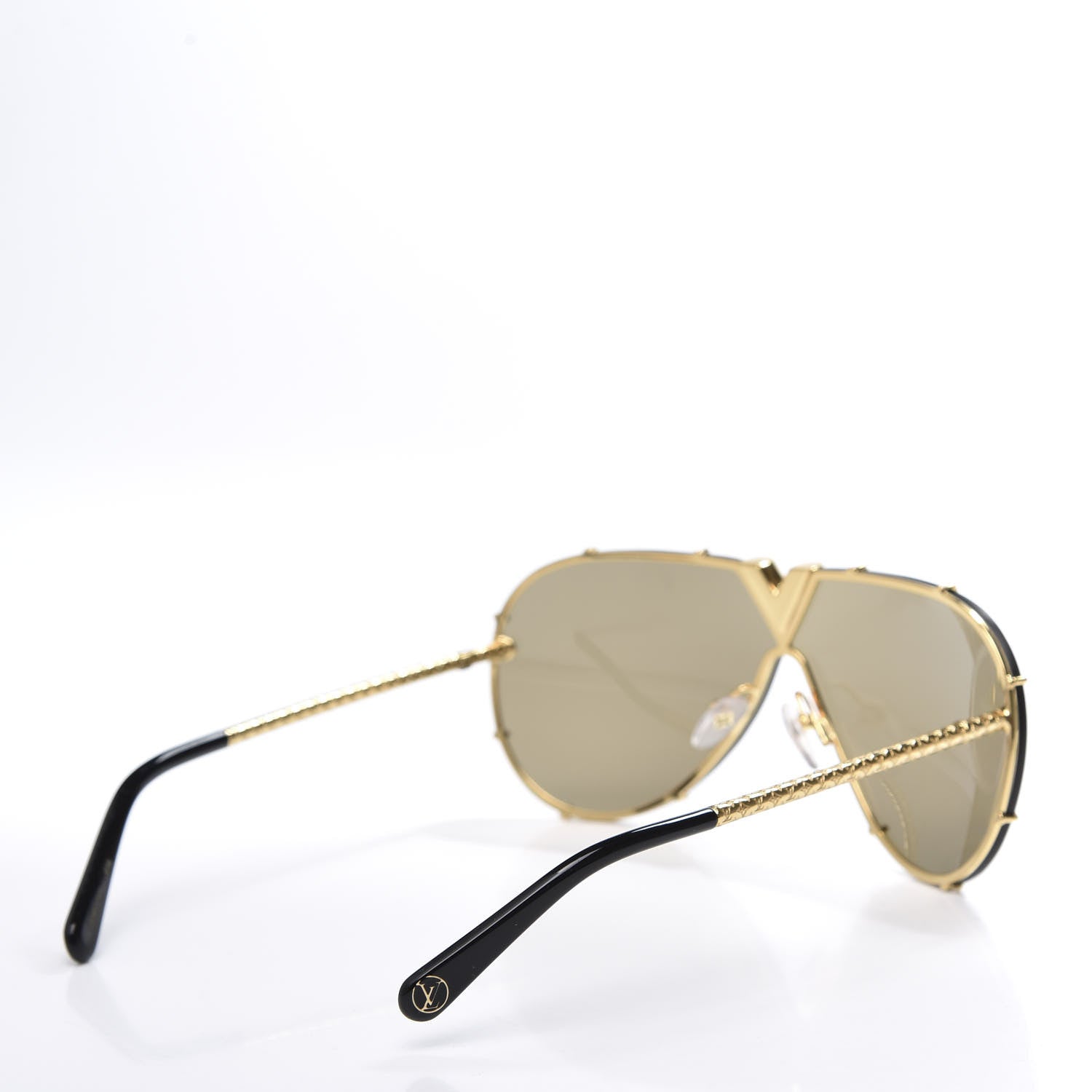 Louis Vuitton Metal LV Drive Sunglasses Z0897W Black Gold 4 of 9
