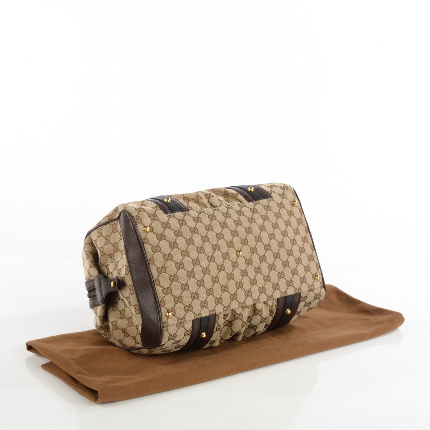 Monogram Interlocking Medium Boston Dark Brown