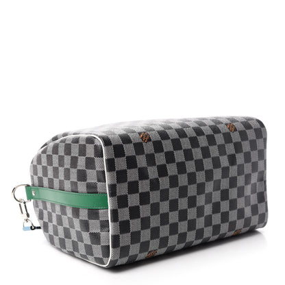 Louis Vuitton Damier Speedy Bandouliere 30 Black White 4 of 14