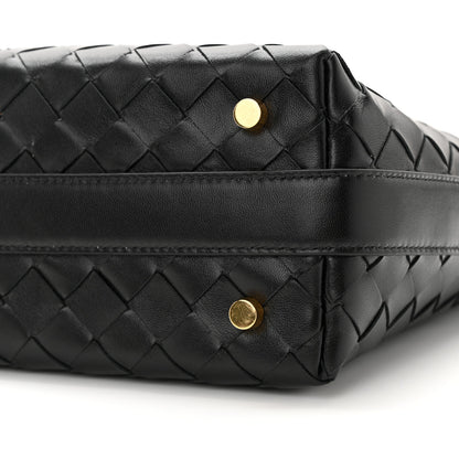 Bottega Veneta Calfskin Nappa Intrecciato Mini Wallace Black 10 of 10