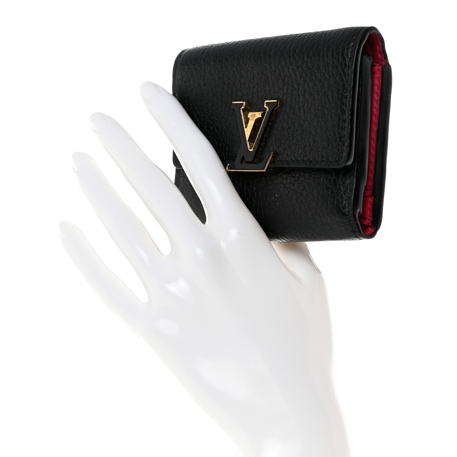 Louis Vuitton Taurillon Capucines XS Wallet Black 3 of 11