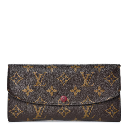 Louis Vuitton Monogram Emilie Wallet Fuchsia 1 of 16