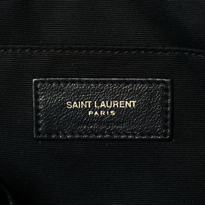 Saint Laurent Calfskin Matelasse Monogram Lou Camera Bag Black 6 of 10