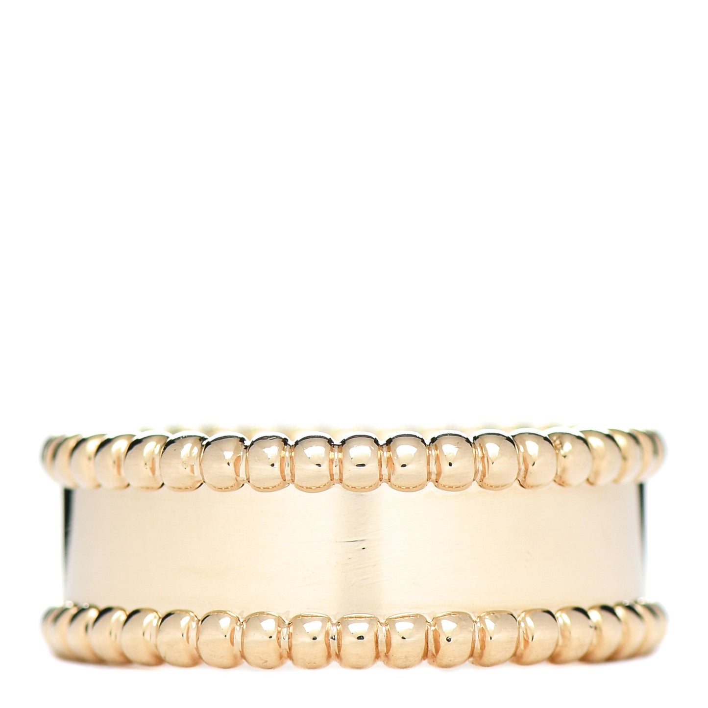 18K Yellow Gold Perlee Signature Ring 54 6.75