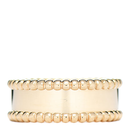 Van Cleef & Arpels 18K Yellow Gold Perlee Signature Ring 54 6.75 3 of 5