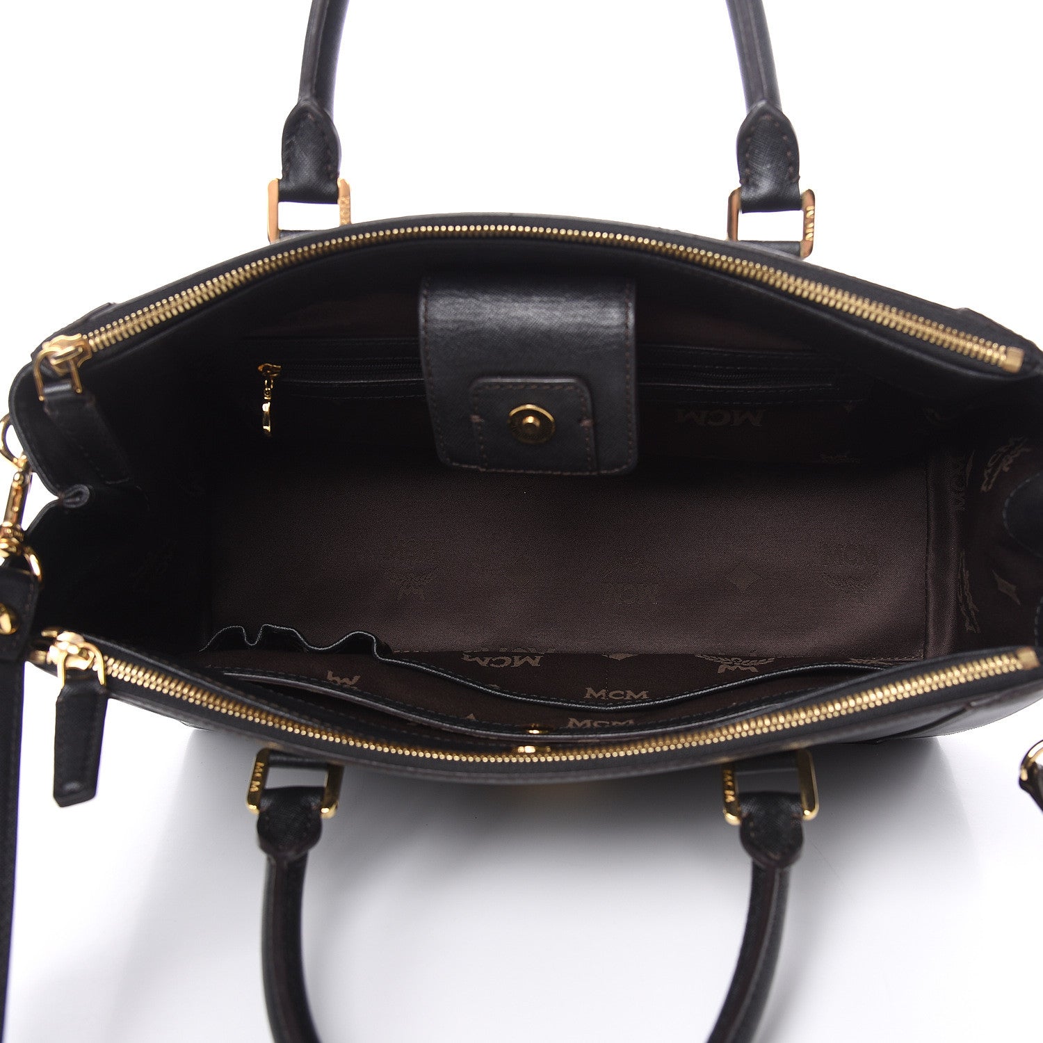 MCM Saffiano Nuovo Tote Black 5 of 14