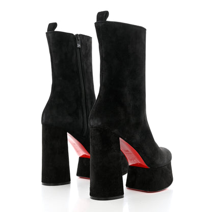 Christian Louboutin Veau Velours Izamayeah 130 Platform Boots 39.5 Black 4 of 9