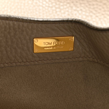 Tom Ford Ramskin Small Alix Padlock Zip Shoulder Bag Beige 7 of 13