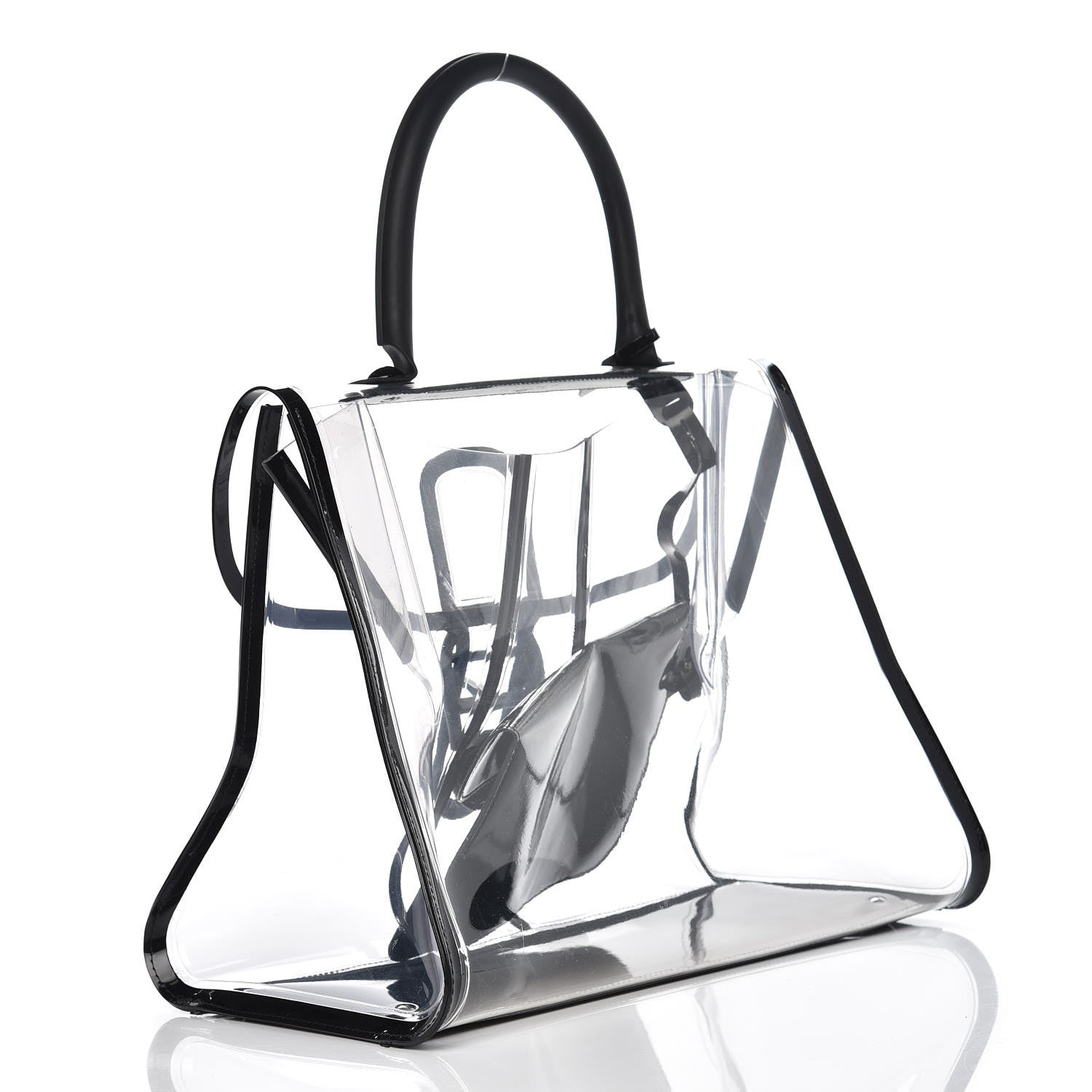 Delvaux PVC X Ray Brillant Satchel Black 3 of 9