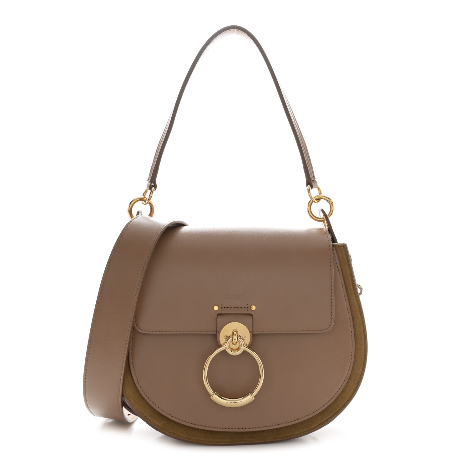 Chloe Calfskin Large Tess Bag Nut 1 of 13