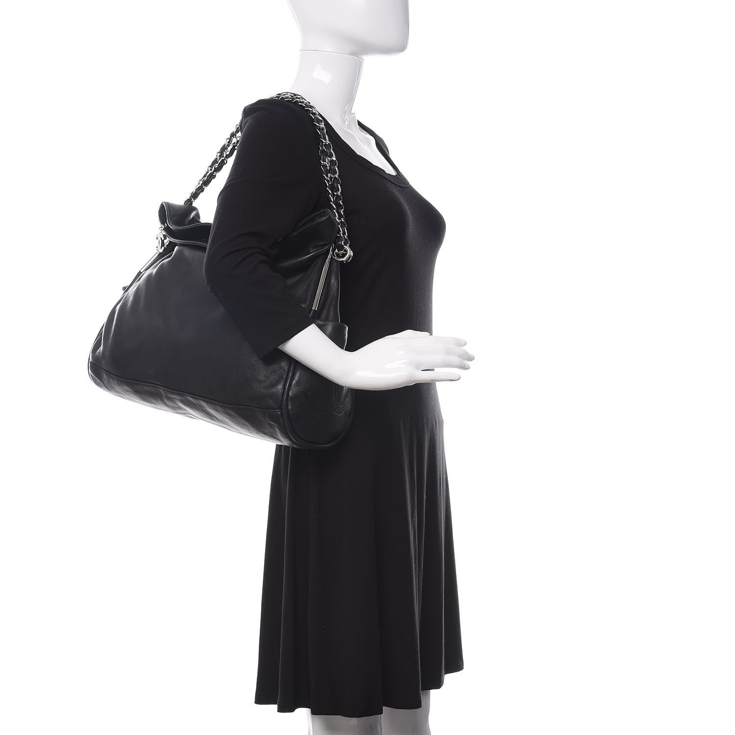 Chanel Lambskin Large Ultimate Soft Tote Black 2 of 9