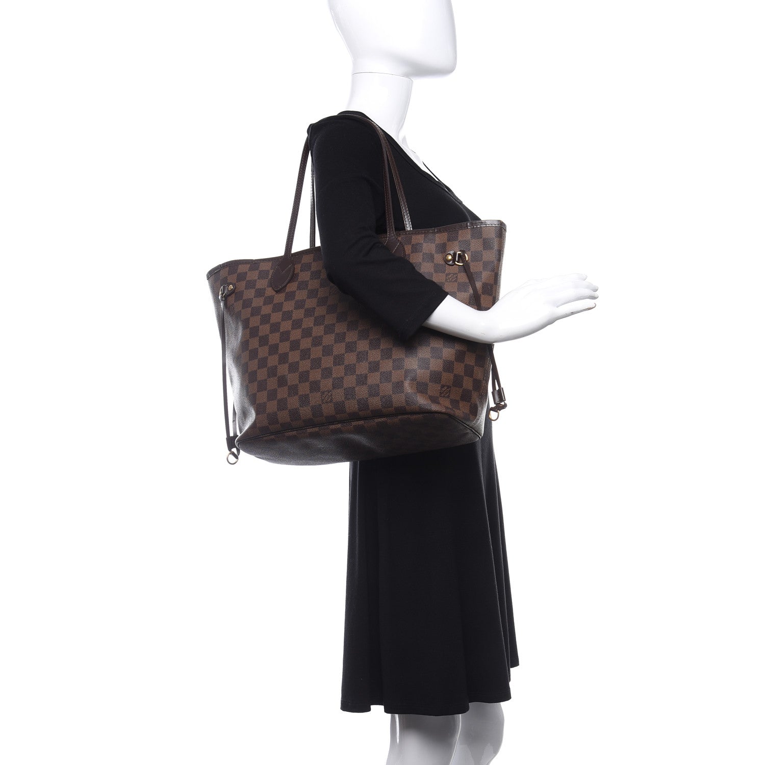 Louis Vuitton Damier Ebene Neverfull MM 2 of 17
