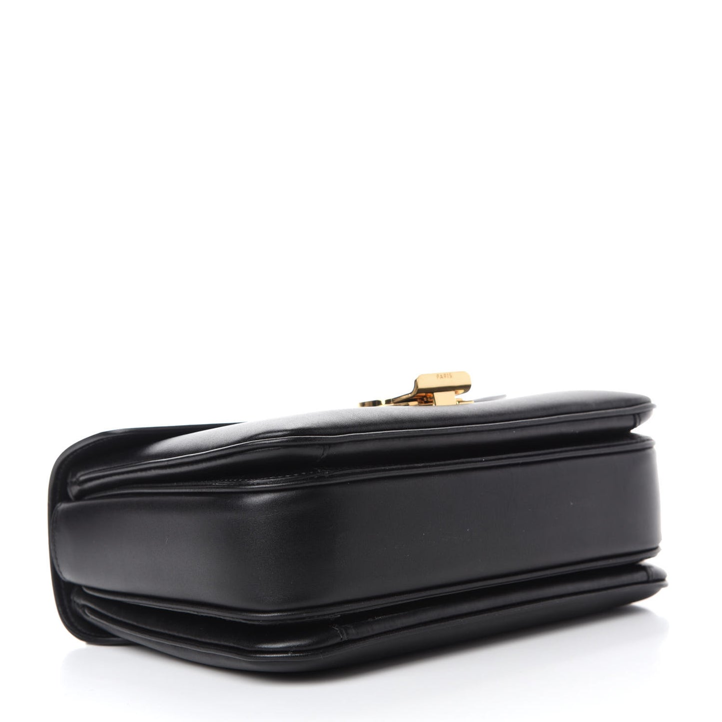 Shiny Calfskin Medium C Bag Black