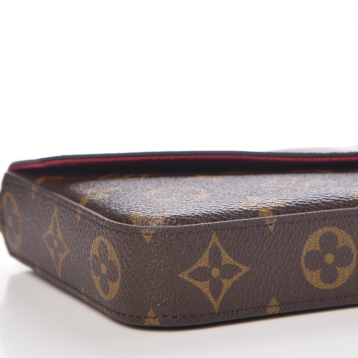 Louis Vuitton Monogram Pochette Felicie Chain Wallet Fuchsia 13 of 16