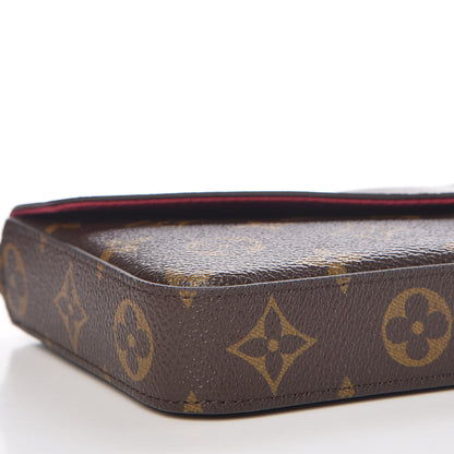Louis Vuitton Monogram Pochette Felicie Chain Wallet Fuchsia 13 of 16