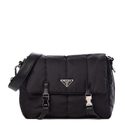 Prada Tessuto Nylon Bomber Messenger Black 1 of 10