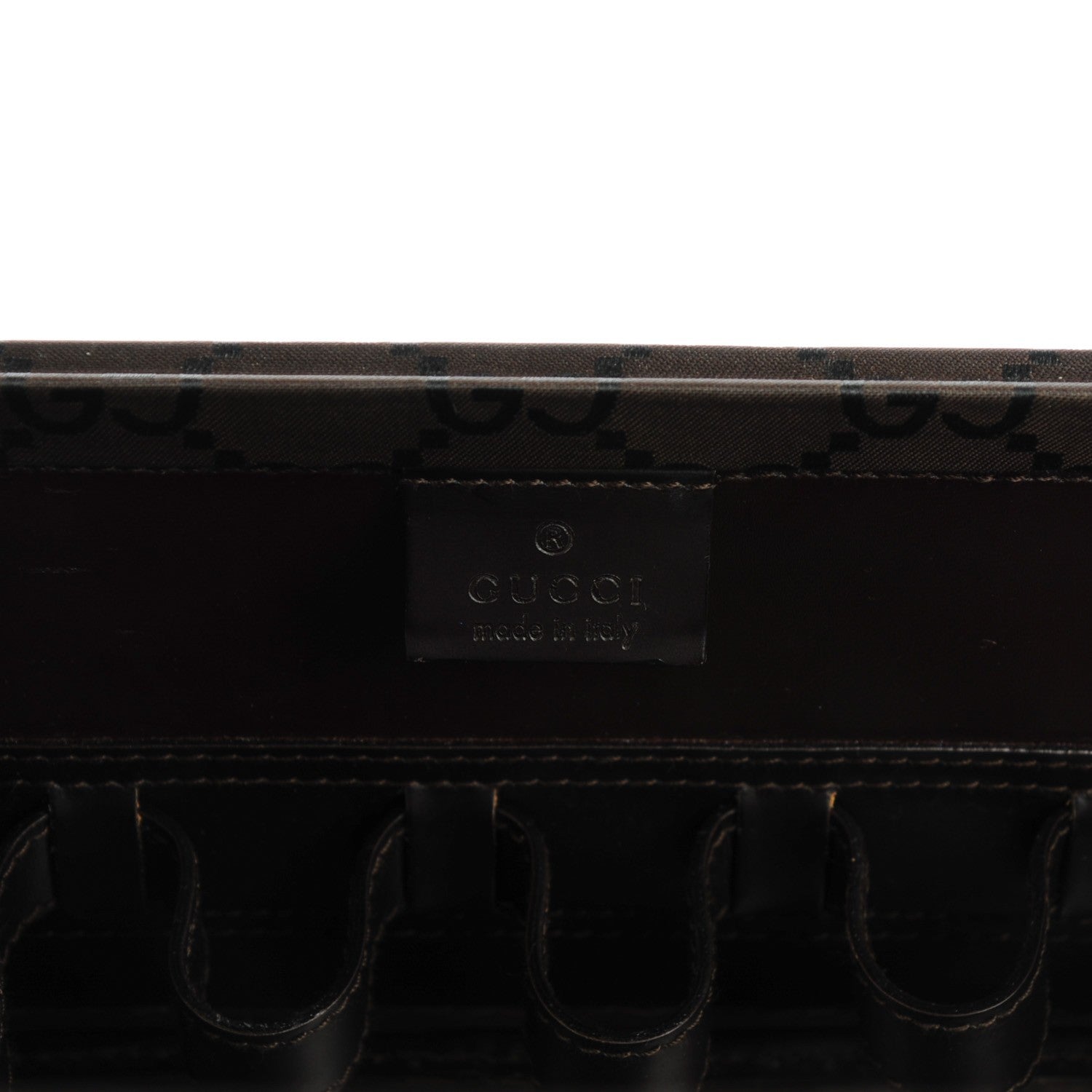 Gucci Monogram Train Cosmetic Trunk Dark Brown 8 of 9