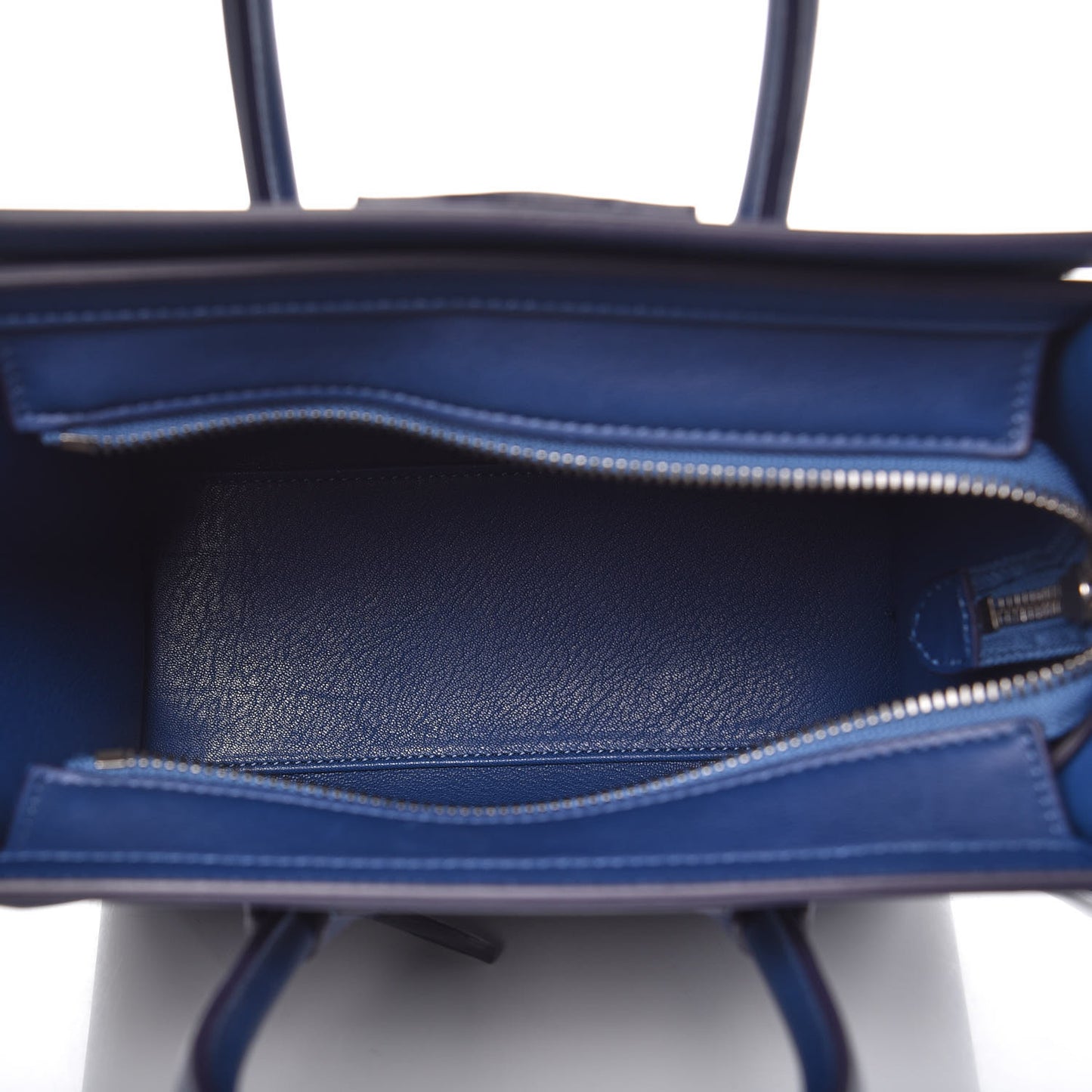 Smooth Calfskin Nano Luggage Lazuli