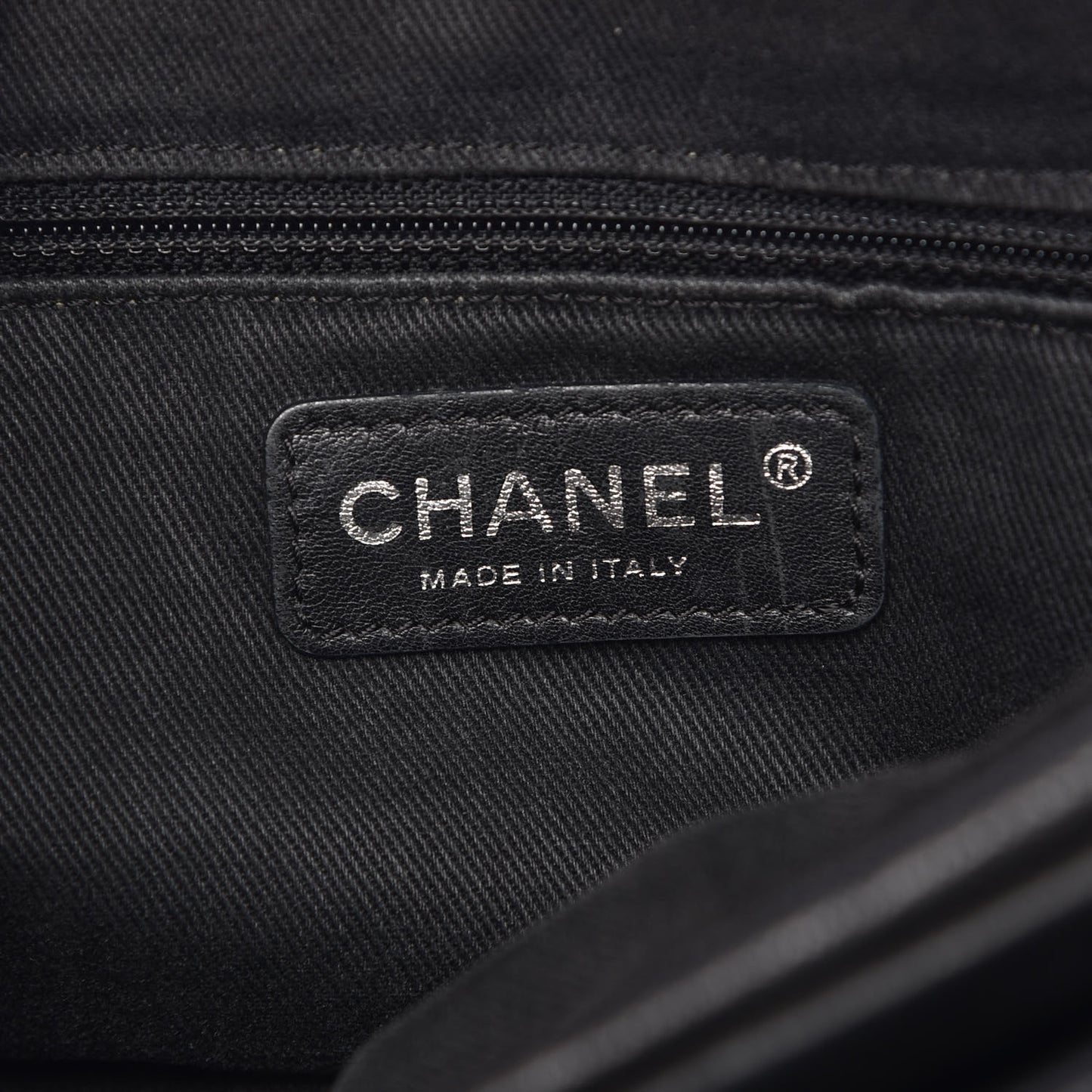 Calfskin Small Diamond Stitch Tote Black
