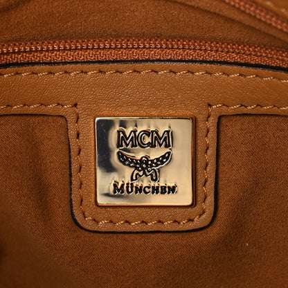 MCM Visetos Studded Shoulder Bag Cognac 6 of 8