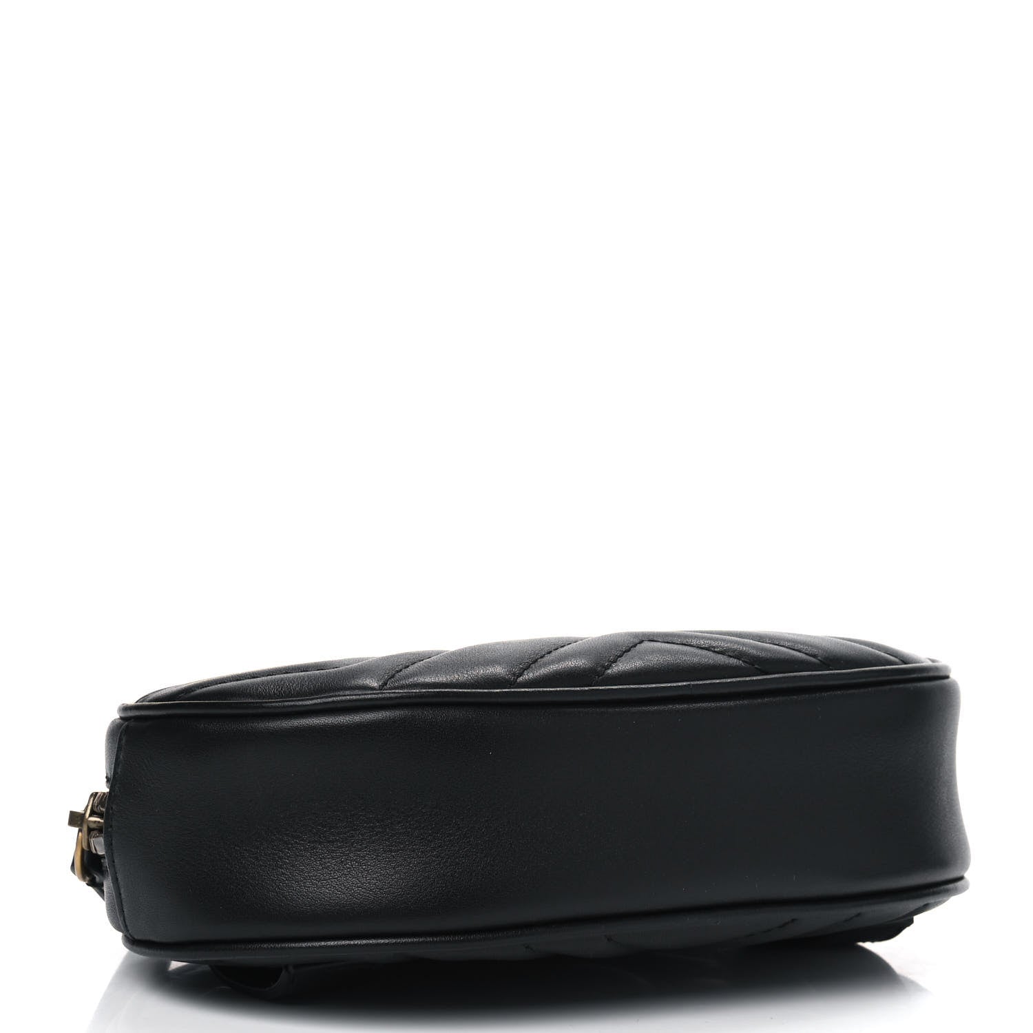 Gucci Calfskin Matelasse GG Marmont Belt Bag 85 34 Black 4 of 11