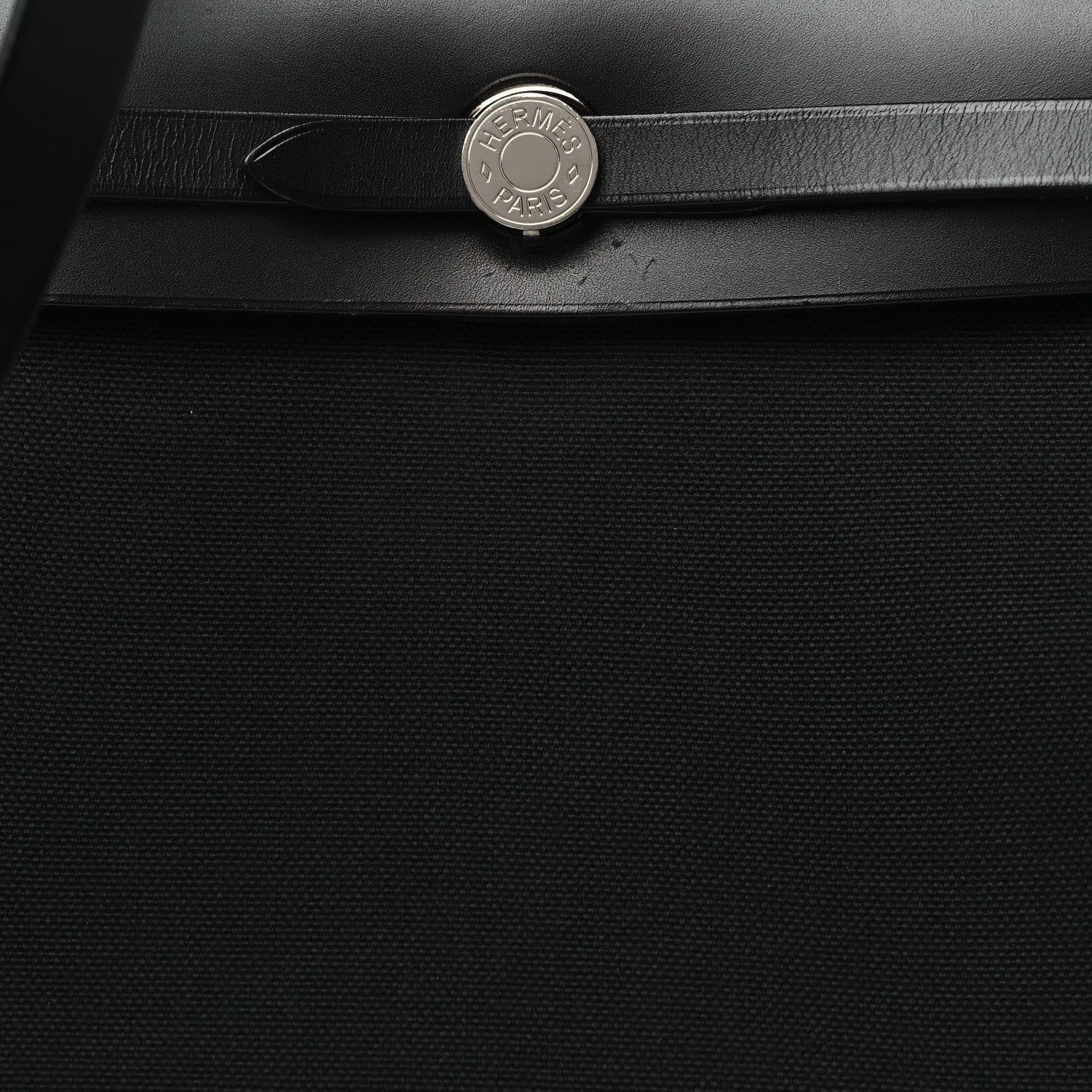 Hermes Military Toile Vache Hunter Herbag Zip PM 31 Black 8 of 11