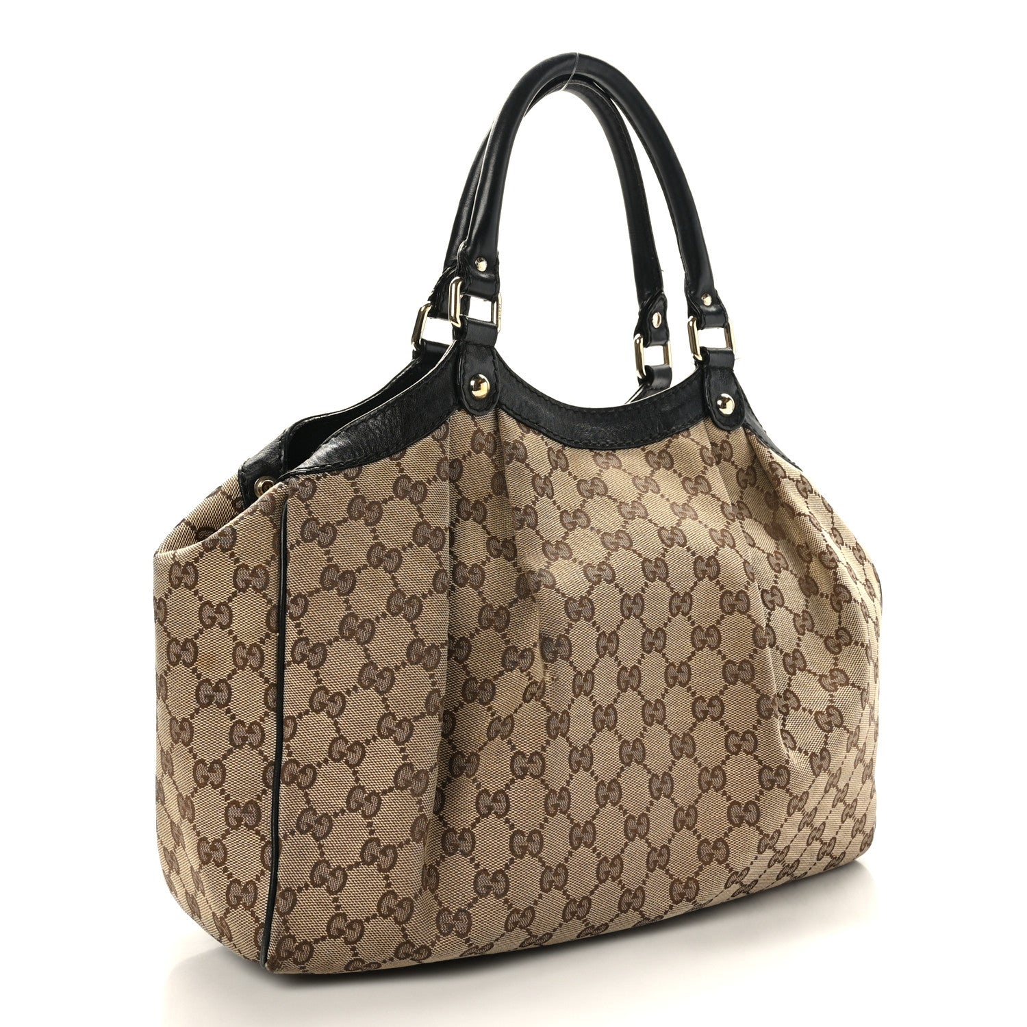 Gucci Monogram Medium Sukey Tote Beige Ebony Black 3 of 10