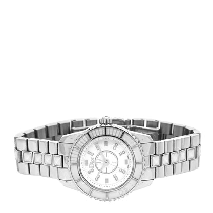 Christian Dior Stainless Steel Diamond Sapphire 29mm Christal Quartz Watch White 2 of 5