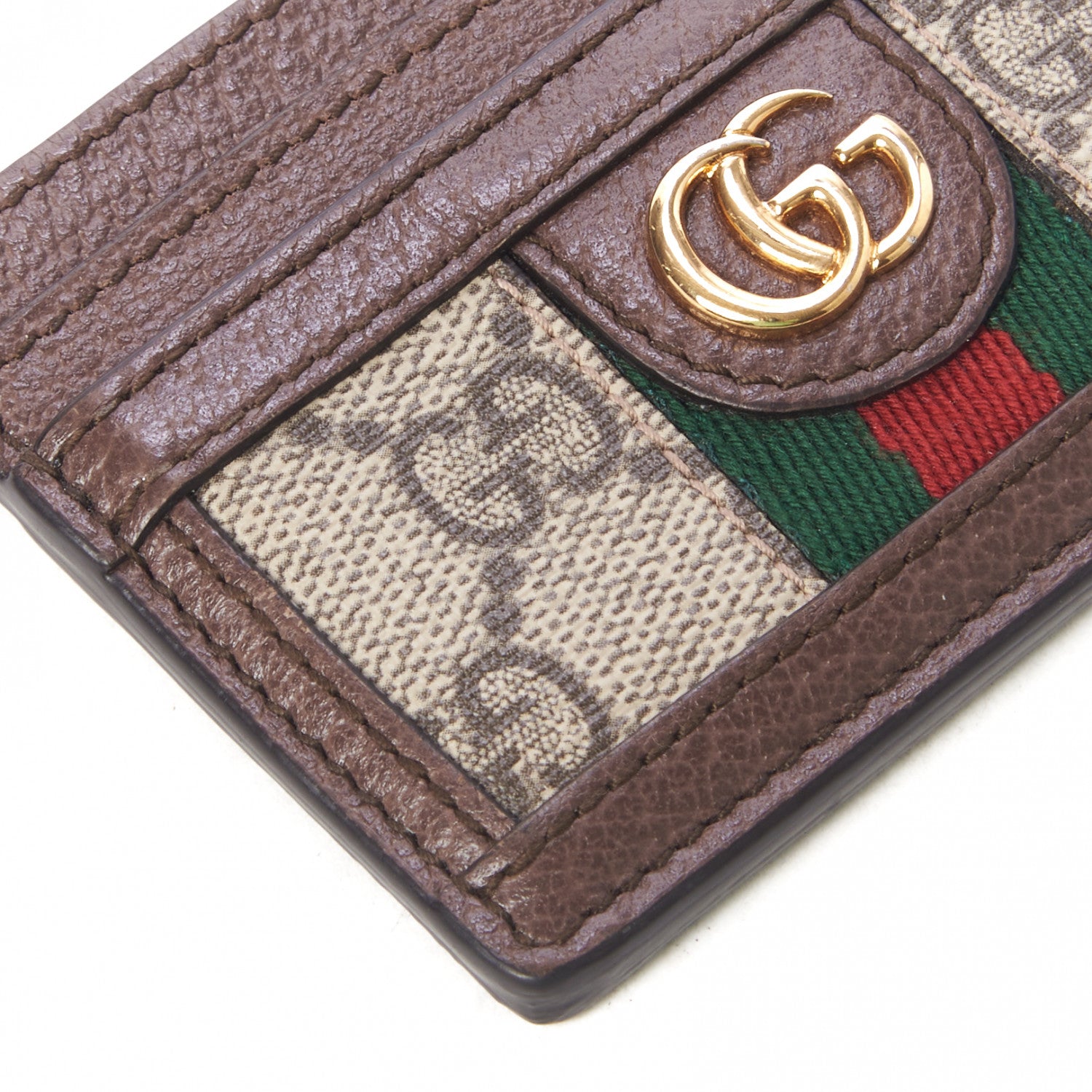 Gucci GG Supreme Monogram Ophidia Card Holder Brown 7 of 7